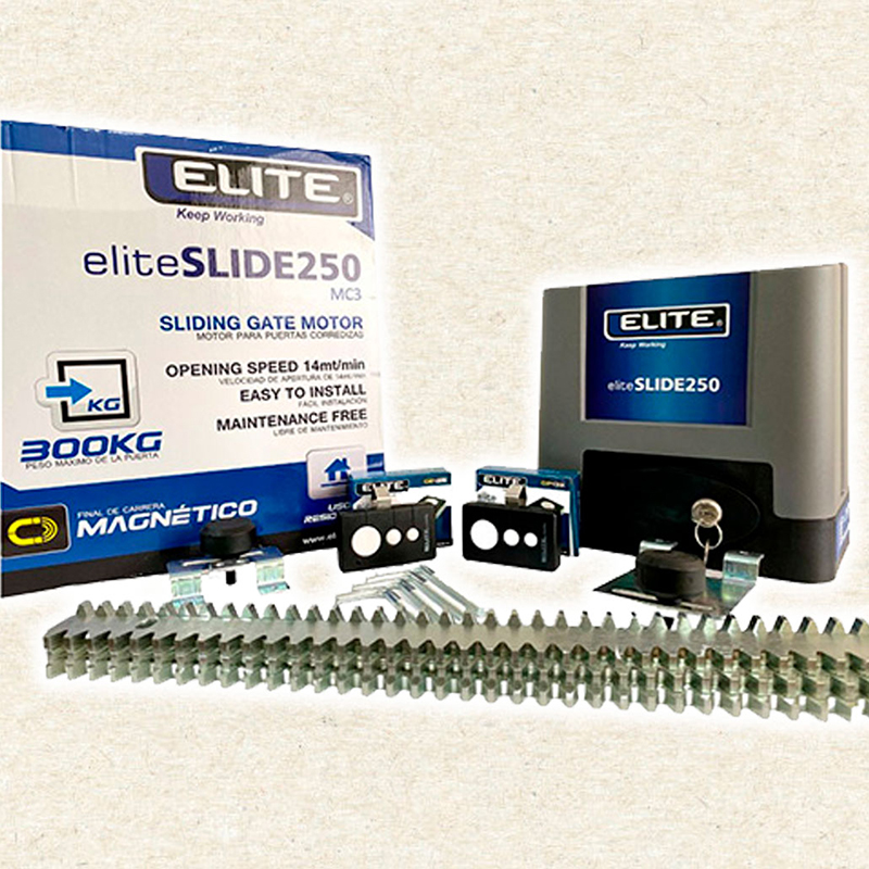 motores para portones metalicos modernos Elite Slide 250 en arauca, villavicencio, valledupar, cali, pereira, ibague, tunja